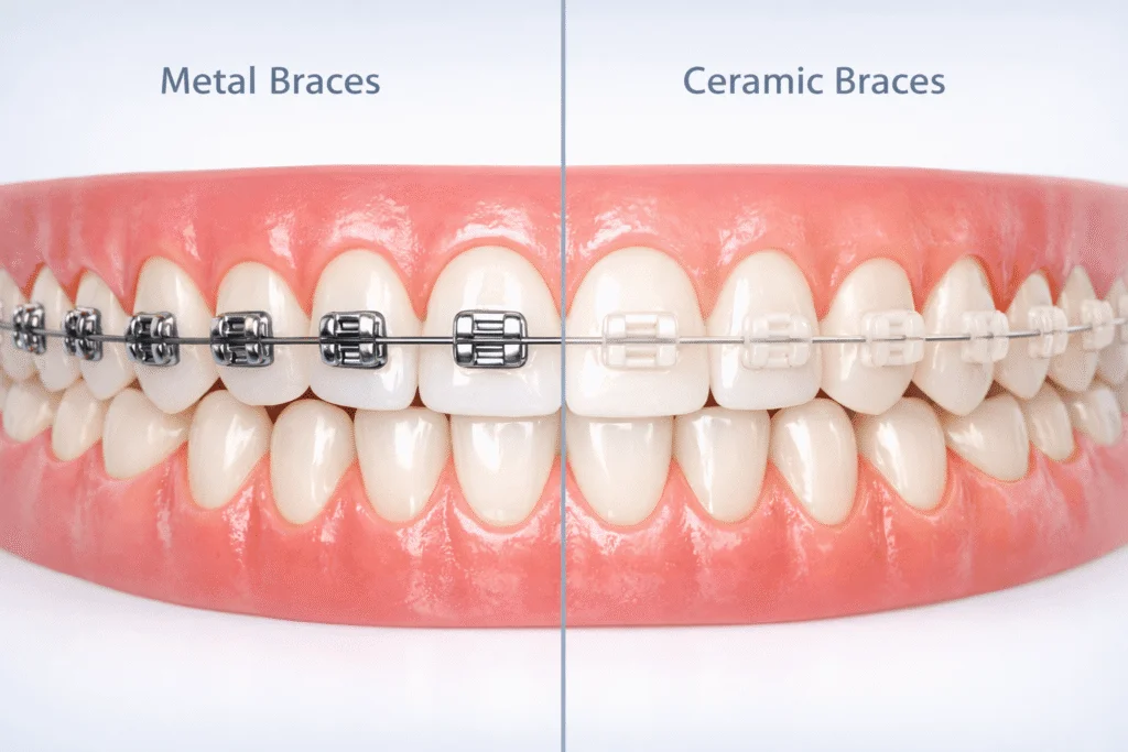 Ceramic Braces vs Metal Braces: Cost, Differences & Which Is Better?